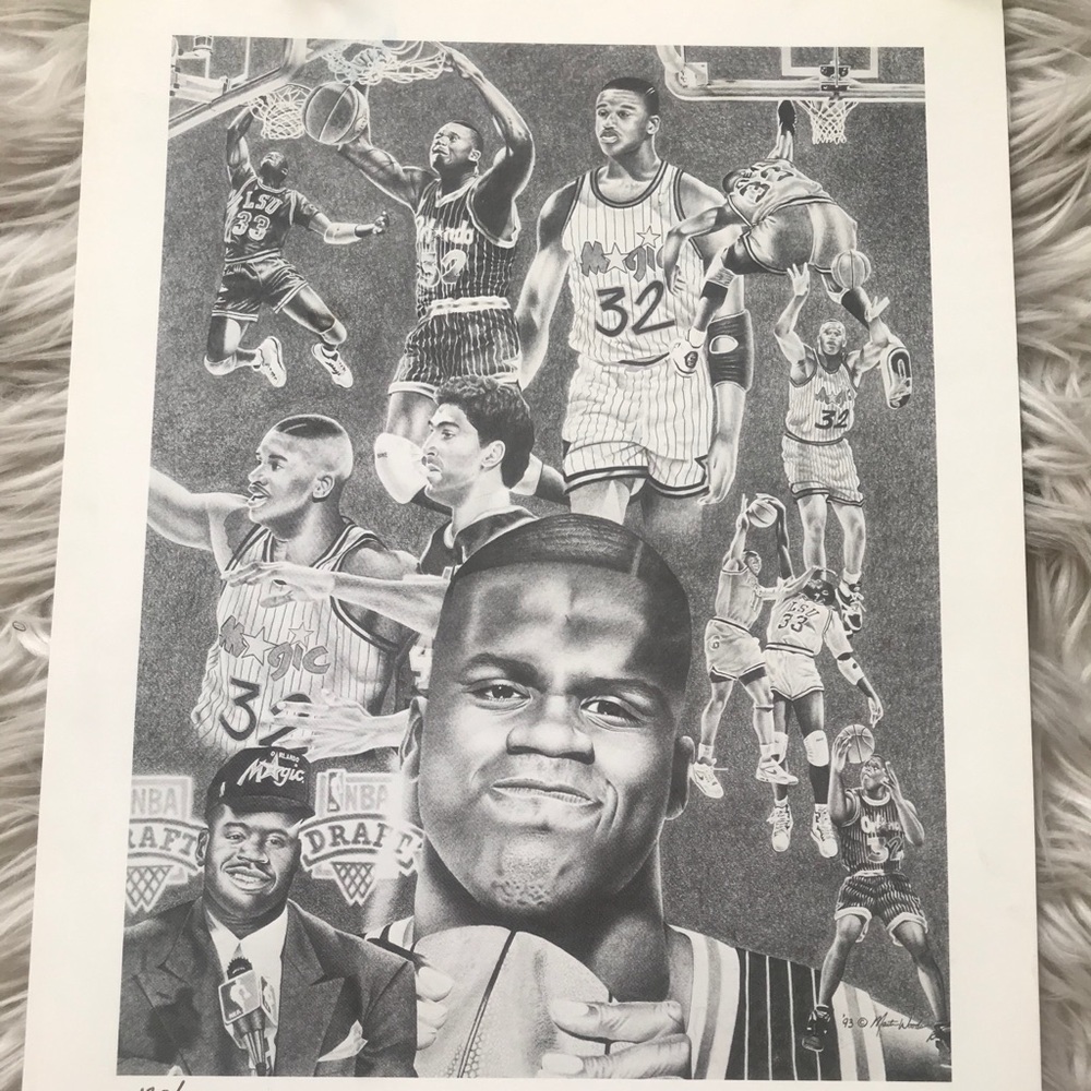 Shaquille O’Neal Martin Woods Wall Art